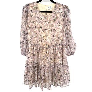 ARITZIA | SUNDAY BEST Lillian Floral Butterfly Tiered Lightweight Mini Dress XS